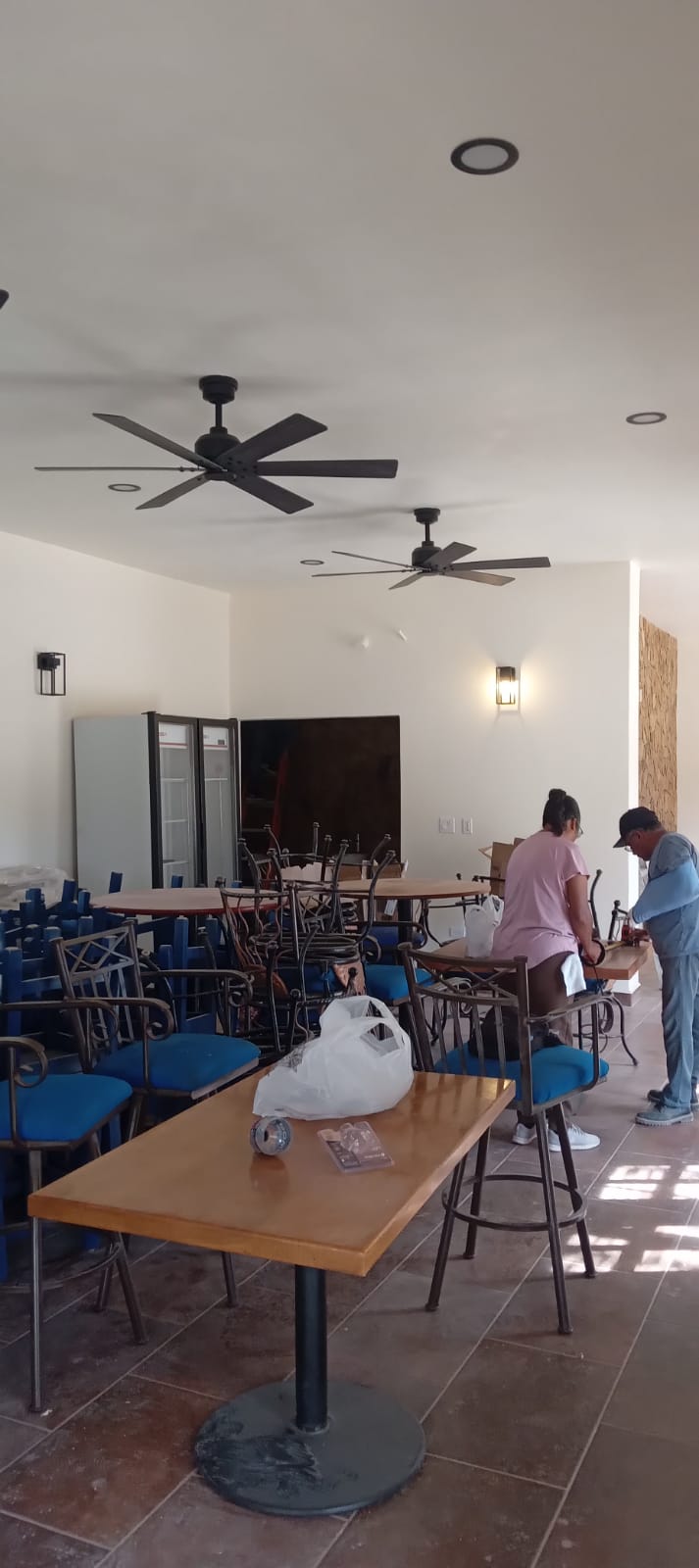 Restaurante Los Mandiles — Salón principal, vista hacia la barra